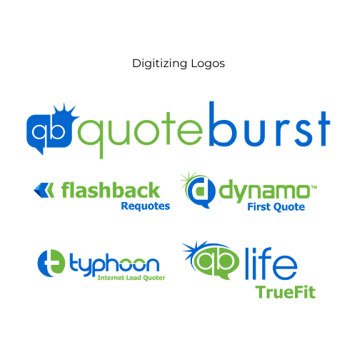 Quoteburst Logo - Digitized Logos