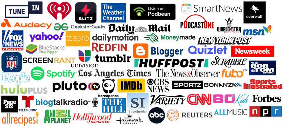 sample platforms we have access to at McIvor Marketing for Podcasters