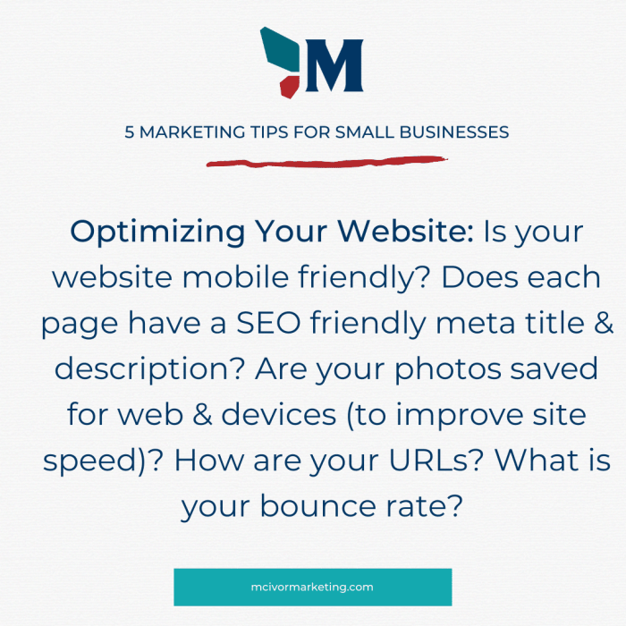 Optimize Your Website - McIvor Marketing LLC