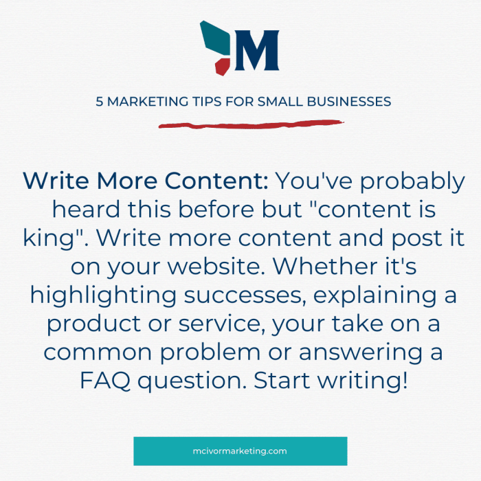 Write More Content - SEO - McIvor Marketing LLC